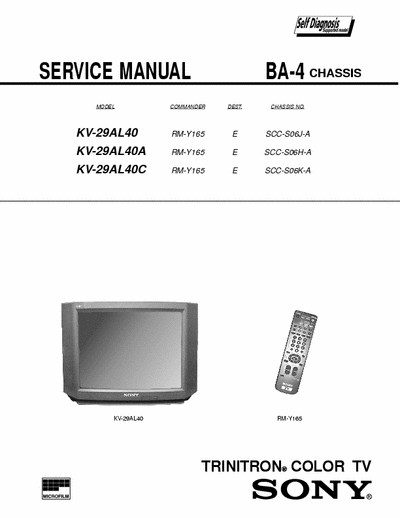 SONY KV29AL40 Diagrama completo